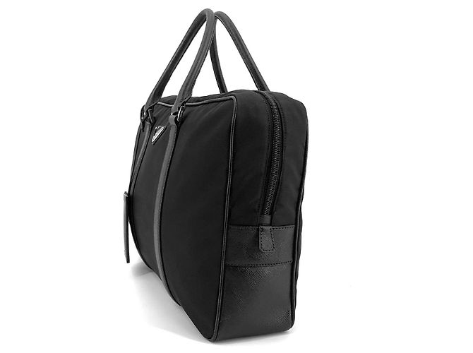 Prada Borsa Tote Briefcase in Re-nylon Saffiano - vista 5