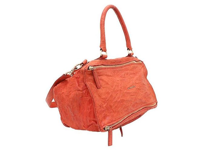 Givenchy Borsa Tote e Borsa a Spalla Pandora Wrinkled Red Large - vista 2