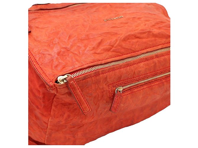 Givenchy Borsa Tote e Borsa a Spalla Pandora Wrinkled Red Large - vista 6
