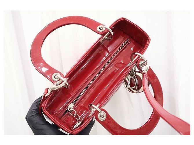 Dior Borsa Tote Media in Vernice - vista 12