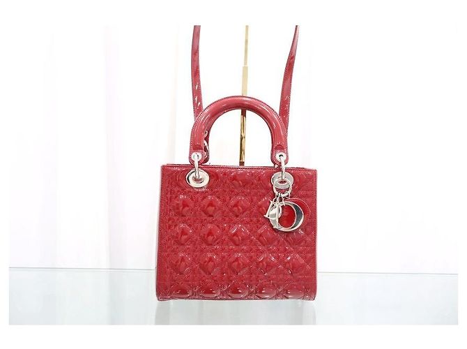 Dior Borsa Tote Media in Vernice - vista 2