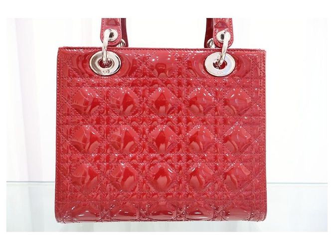 Dior Borsa Tote Media in Vernice - vista 3