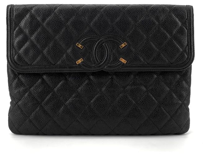 Chanel Clutch Classic Caviar Cosmetic Flap - vista 2
