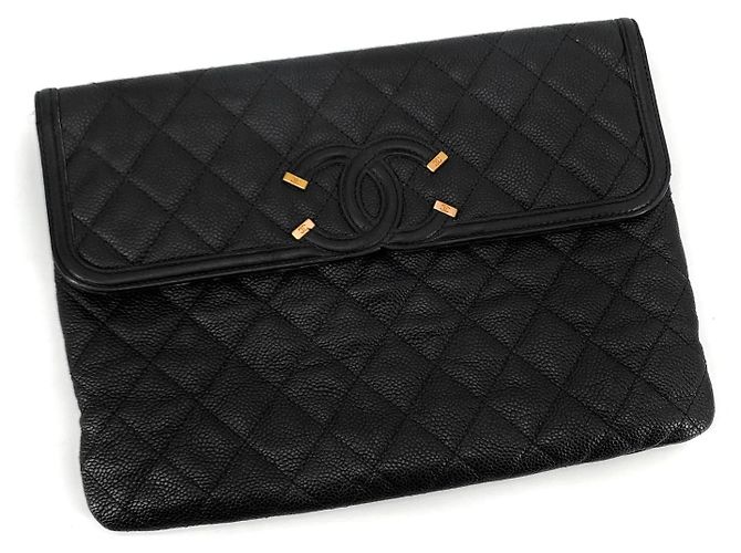 Chanel Clutch Classic Caviar Cosmetic Flap - vista 3