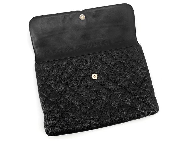 Chanel Clutch Classic Caviar Cosmetic Flap - vista 8