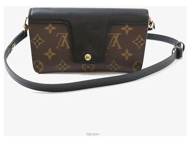 Balenciaga Borsa crossbody Monogram Black con lucchetto sulla tracolla - vista 3
