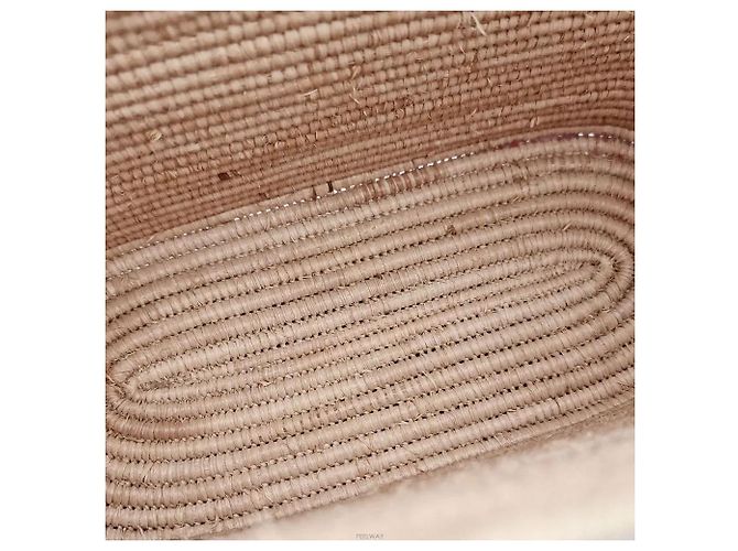 Loewe Borsa cesta quadrata in rafia Small - vista 7