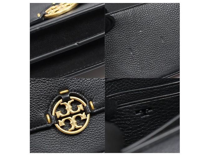 Tory Burch Miller Mini in pelle martellata nera - vista 7