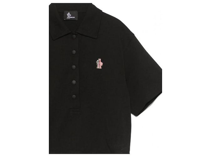 Moncler Baumwoll-Polohemd mit Grenoble-Logo-Patch - Ansicht 5