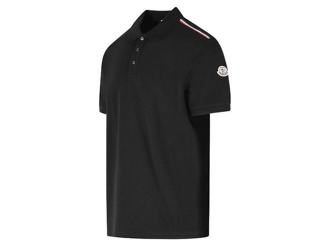 Moncler Logo Polo T-Shirt Schwarz - Ansicht 6