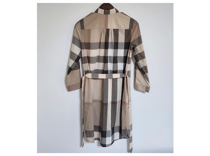 Burberry Vestido camisa de algodón a cuadros - vista 5