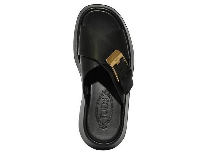 Sandali Tod's in pelle nera - vista 4