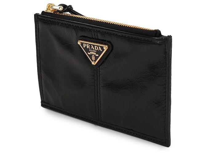 Prada Portacarte con zip e logo Triangle - vista 4