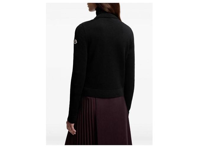 Moncler Cardigã de lã acolchoado com fecho de correr - vista 5