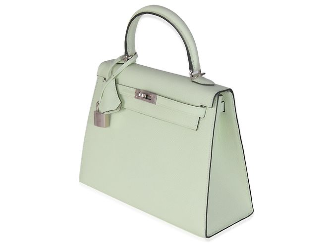 Hermès Vert Fizz Epsom Sellier Kelly 25 PHW - vista 3