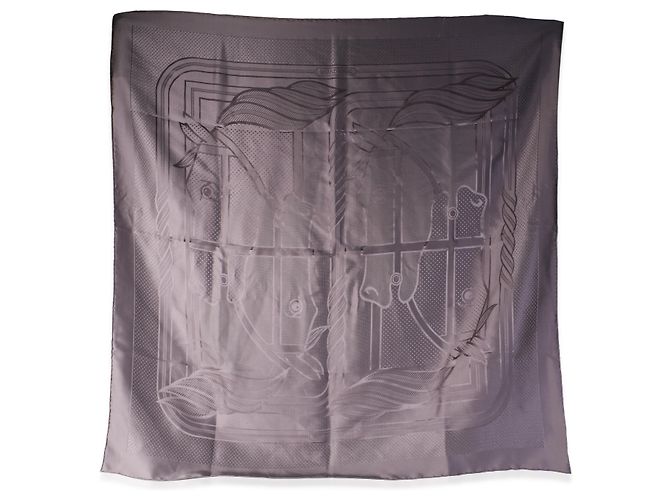 Hermès Quadrige Seidentuch Slate Purple 90 - Ansicht 5