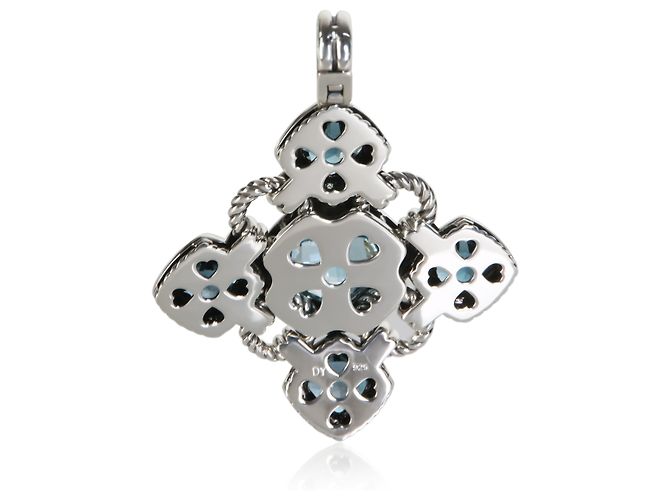 Pendente Renaissance in argento sterling e topazio David Yurman - vista 2