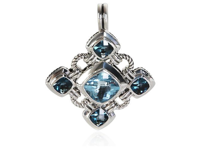 Pendente Renaissance in argento sterling e topazio David Yurman - vista 3