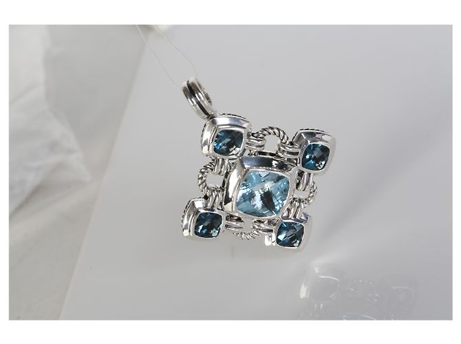Pendente Renaissance in argento sterling e topazio David Yurman - vista 5