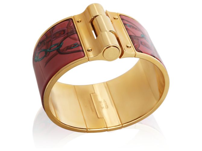 Bracciale Hermès Rose Couture Brides de Gala placcato oro - vista 2