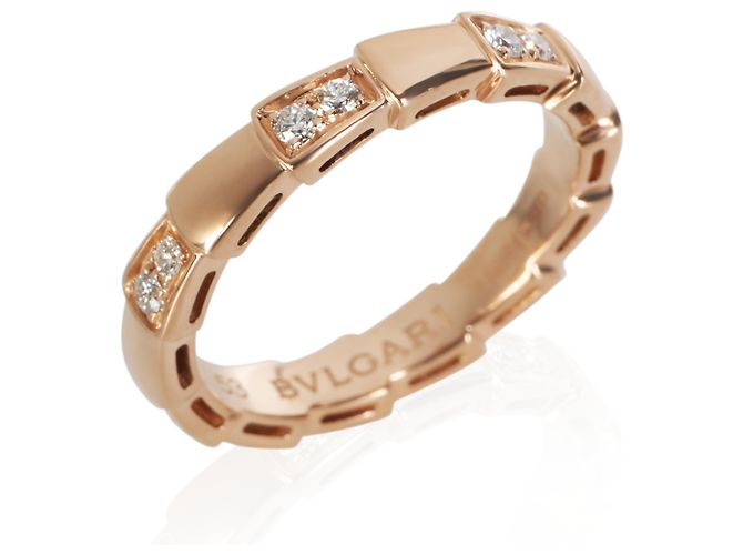Bulgari Anello Serpenti Viper BVLGARI in oro rosa e diamanti - vista 2