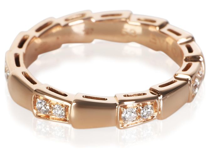 Bulgari Anello Serpenti Viper BVLGARI in oro rosa e diamanti - vista 3