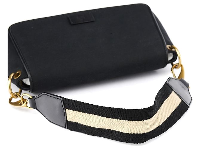 Gucci Borsa a tracolla in tela nera 2003 - vista 11