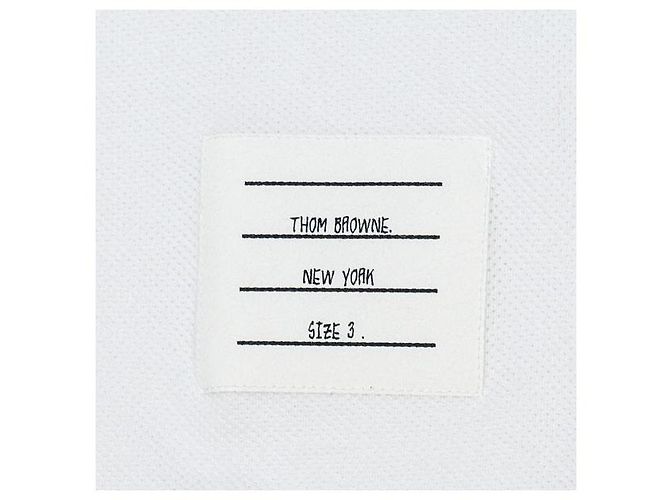 Thom Browne Classic Pique Stripe Polo T-Shirt - Ansicht 6