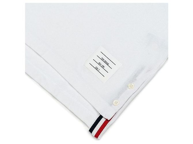 Thom Browne Classic Pique Stripe Polo T-Shirt - Ansicht 8