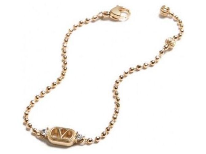 Valentino Bracciale in metallo e cristalli ovale YCW - vista 7
