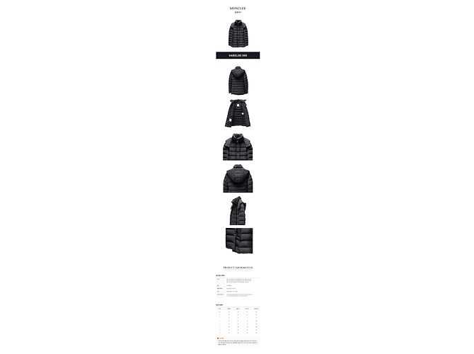 Moncler Chaqueta acolchada de plumón de ganso para mujer - vista 2