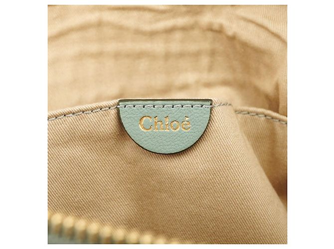 Chloé Borsa 2-Way Marcie in pelle Sage Green - vista 16
