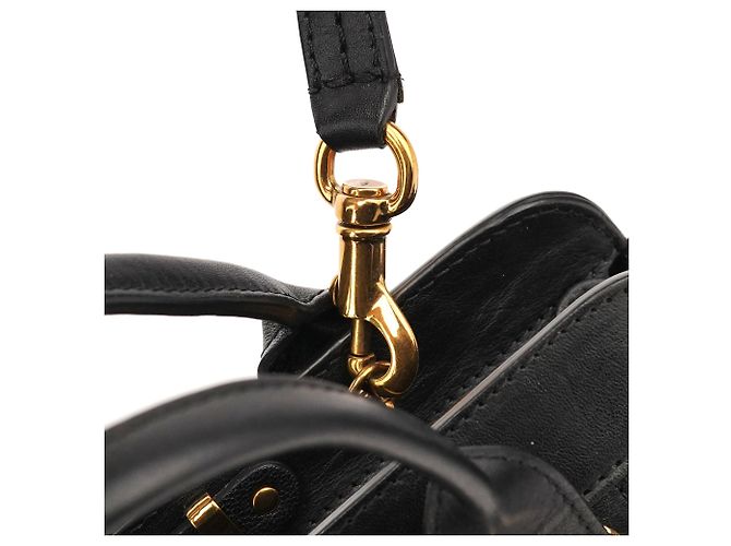 Chloé Borsa 2-Way Alice in pelle nera - vista 12