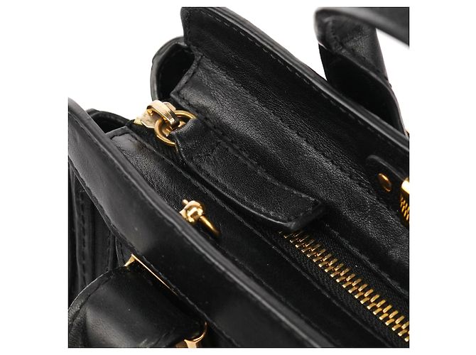 Chloé Borsa 2-Way Alice in pelle nera - vista 8