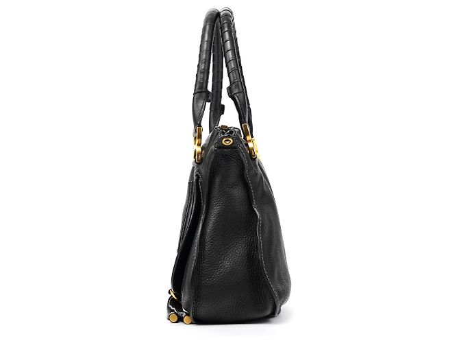 Chloé Borsa Marcie 2-Way in pelle nera - vista 2