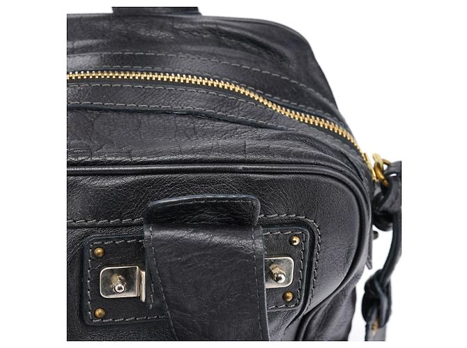 Chloé Borsa Tote in Pelle Nera con Tasche - vista 14
