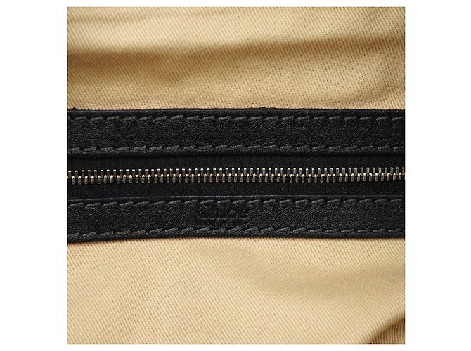 Chloé Borsa Tote in Pelle Nera con Tasche - vista 15