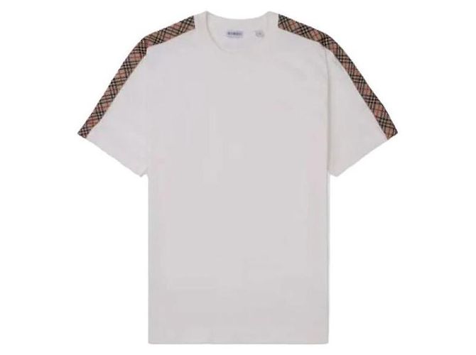 Burberry Baumwoll-T-Shirt mit karierten Abschlüssen - Ansicht 2