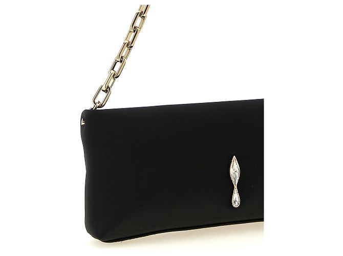 Christian Louboutin Clutch in elastan nero - vista 3