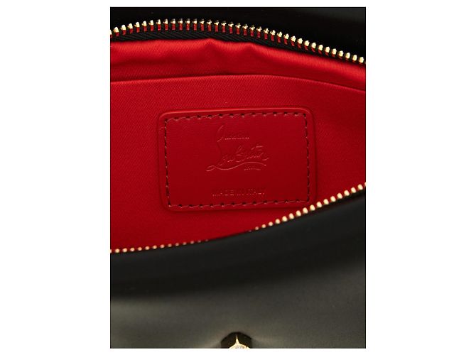 Christian Louboutin Clutch in elastan nero - vista 4