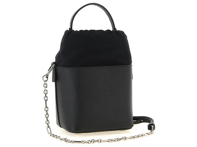 Maison Martin Margiela Borsa a tracolla in vitello nero - vista 2