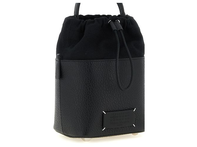 Maison Martin Margiela Borsa a tracolla in vitello nero - vista 3