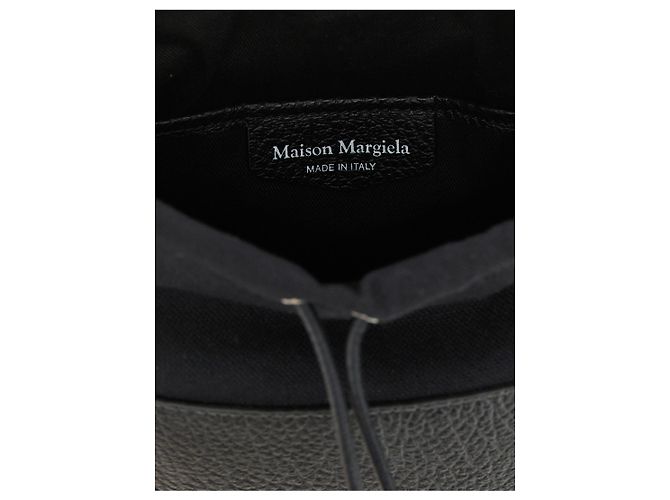 Maison Martin Margiela Borsa a tracolla in vitello nero - vista 4