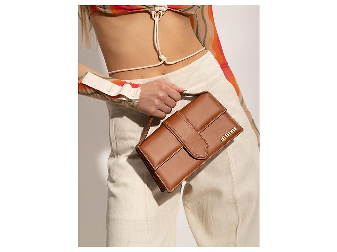 Jacquemus Borsa Le Grand Bambino Light Brown - vista 2