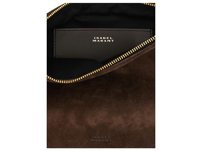 Isabel Marant Borsa in pelle di vacchetta marrone - vista 4