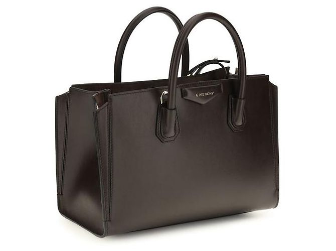 Givenchy Borsa Bos Taurus in pelle di vitello marrone - vista 2