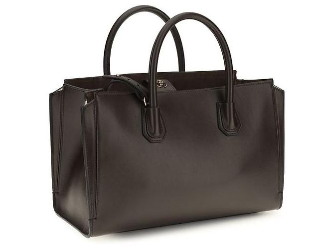 Givenchy Borsa Bos Taurus in pelle di vitello marrone - vista 3