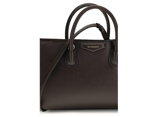 Givenchy Borsa Bos Taurus in pelle di vitello marrone - vista 4