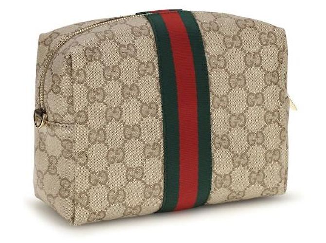 Gucci Borsa a tracolla in tessuto beige - vista 3