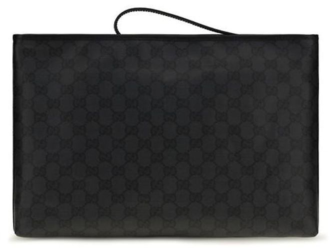 Pochette Gucci Essence Classic in cotone nero - vista 2